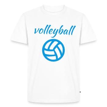 Beach-volley - T-shirt Premium bio Homme - blanc - Devant - Nico (187cm)