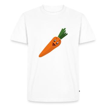 Un navet drôle - T-shirt Premium bio Homme - blanc - Devant - Nico (187cm)