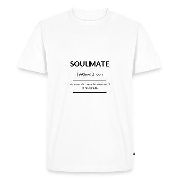 Édition Soulmate 2k20 - T-shirt Premium bio Homme - blanc - Devant - Nico (187cm)
