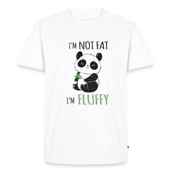 Je ne suis pas gros, je suis un ours en peluche drôle - T-shirt Premium bio Homme - blanc - Devant - Nico (187cm)