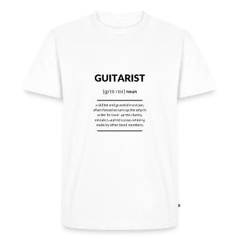 Guitariste 2k20 Edition - T-shirt Premium bio Homme - blanc - Devant - Nico (187cm)