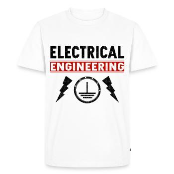 Electrical engineer - Men's Premium Organic T-Shirt - white - Front - Nico (187cm)