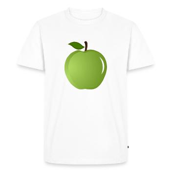 Pomme - T-shirt Premium bio Homme - blanc - Devant - Nico (187cm)
