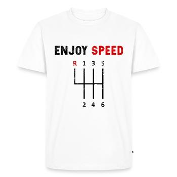 motorist - Men's Premium Organic T-Shirt - white - Front - Nico (187cm)