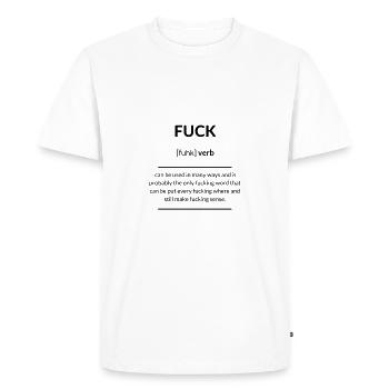 Fuck 2k20 Edition - Men's Premium Organic T-Shirt - white - Front - Nico (187cm)