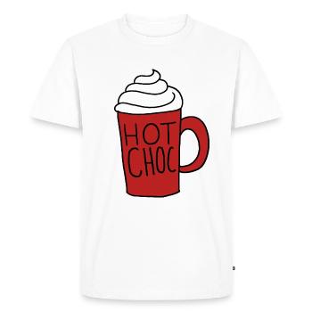 Chocolat chaud - T-shirt Premium bio Homme - blanc - Devant - Nico (187cm)