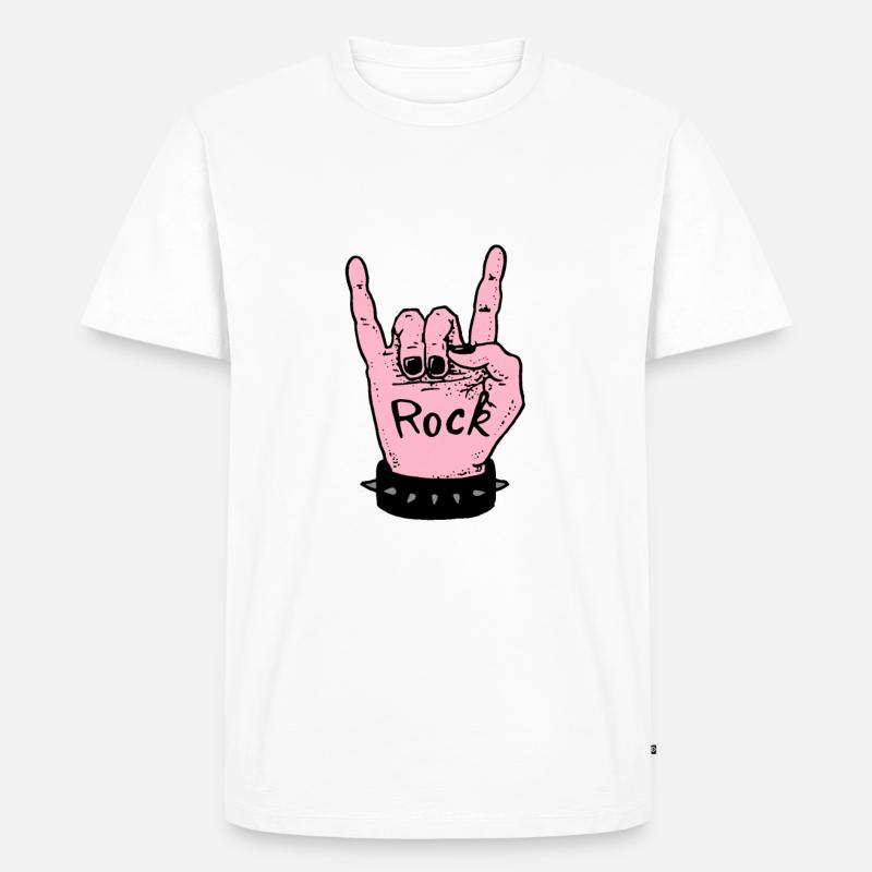 FELSEN! - Männer Premium Bio T-Shirt - Weiß