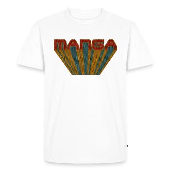 manga - T-shirt Premium bio Homme - blanc - Devant - Nico (187cm)
