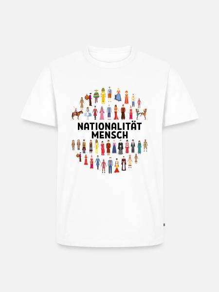 Nationalität mensch Rassismus Menschenrechte - Männer Premium Bio T-Shirt - Weiß