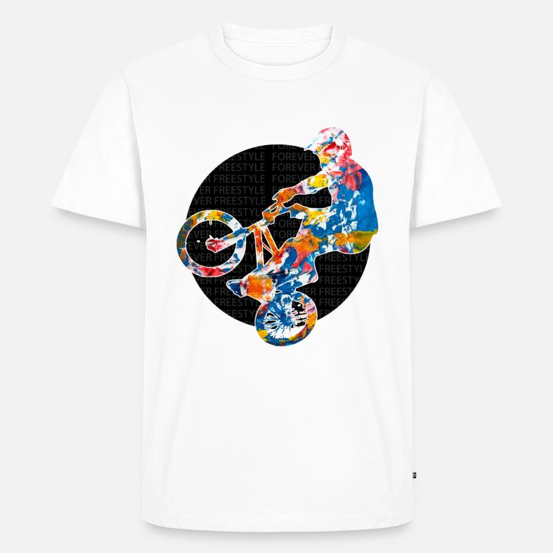 BMX - Männer Premium Bio T-Shirt - Weiß