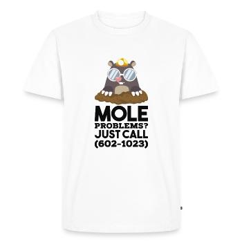 Chemistry Mole Problems - Men's Premium Organic T-Shirt - white - Front - Nico (187cm)