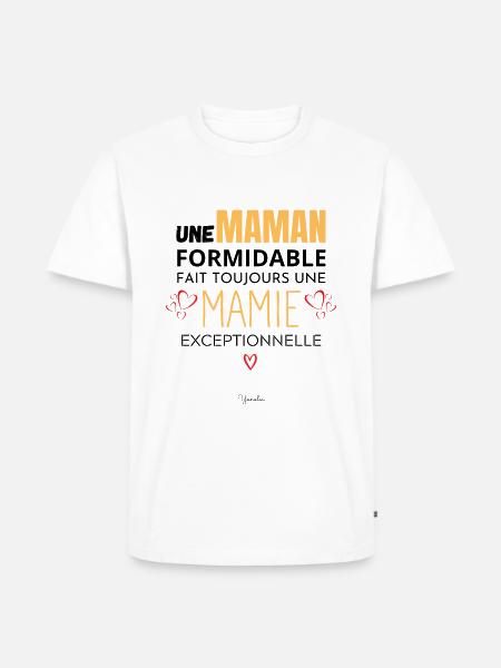 Annonce grossesse maman - Annonce grossesse mamie - T-shirt Premium bio Homme - blanc