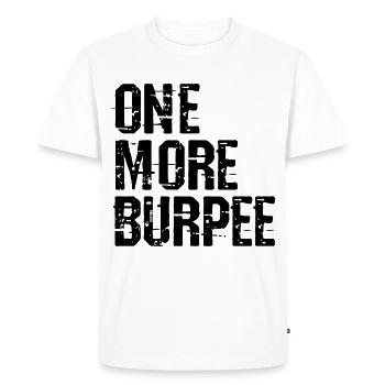 Plus un vecteur Burpee - T-shirt Premium bio Homme - blanc - Devant - Nico (187cm)