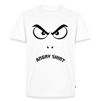 Böser Blick - Männer Premium Bio T-Shirt - Weiß - Vorne - Nico (187cm)