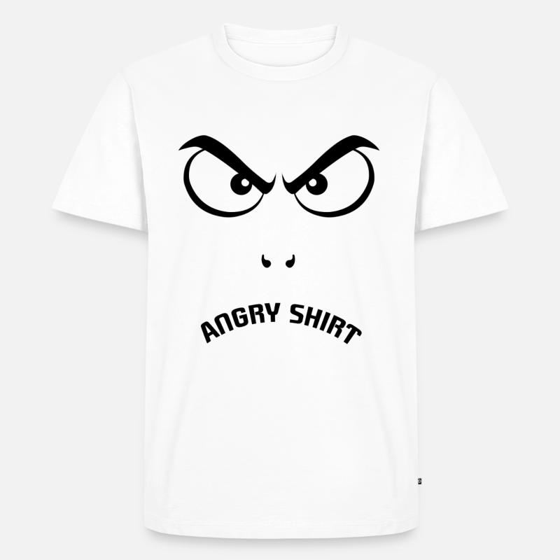 Böser Blick - Männer Premium Bio T-Shirt - Weiß