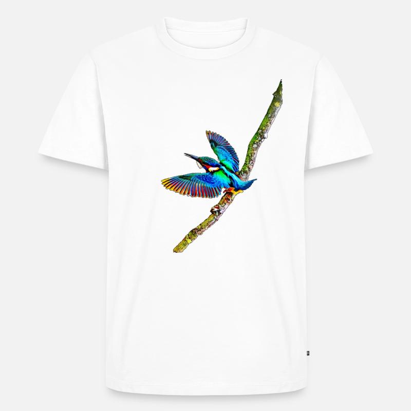 eisvogel - Männer Premium Bio T-Shirt - Weiß