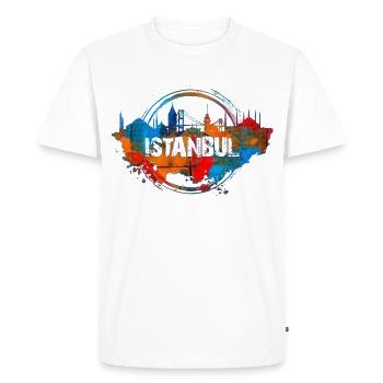 Couleur d'Istanbul - T-shirt Premium bio Homme - blanc - Devant - Nico (187cm)