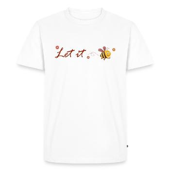 Que ce soit une abeille - T-shirt Premium bio Homme - blanc - Devant - Nico (187cm)
