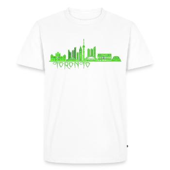 Toronto, Canada - T-shirt Premium bio Homme - blanc - Devant - Nico (187cm)