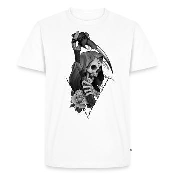 The Grim reaper - Men's Premium Organic T-Shirt - white - Front - Nico (187cm)