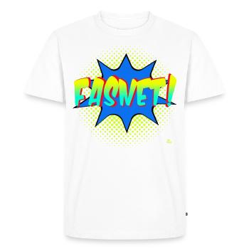 Carnival! Comic Splash - Men's Premium Organic T-Shirt - white - Front - Nico (187cm)