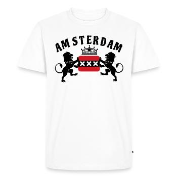 Amsterdam Pays-Bas Holland Football Cadeau - T-shirt Premium bio Homme - blanc - Devant - Nico (187cm)