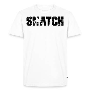 Snatch fitness - T-shirt Premium bio Homme - blanc - Devant - Nico (187cm)