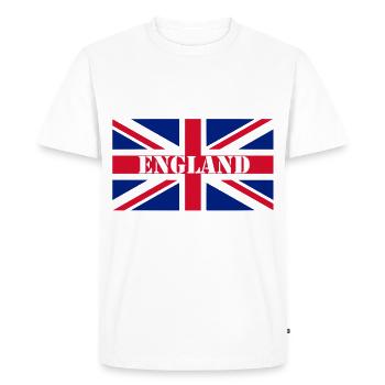 Union Jack - Men's Premium Organic T-Shirt - white - Front - Nico (187cm)