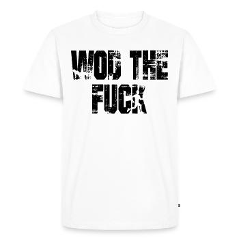 Fitness - WOD the fuck - T-shirt Premium bio Homme - blanc - Devant - Nico (187cm)