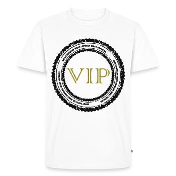 VIP - T-shirt Premium bio Homme - blanc - Devant - Nico (187cm)