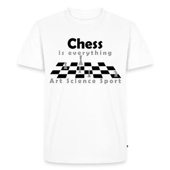 Chess is art, science and sport - Men's Premium Organic T-Shirt - white - Front - Nico (187cm)