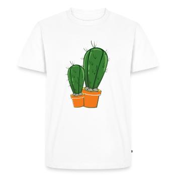 cactus cactus magnifique épineux - T-shirt Premium bio Homme - blanc - Devant - Nico (187cm)
