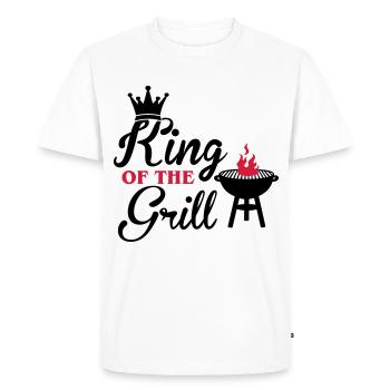 King of the Grill - König des Grills - Grillen - T-shirt Premium bio Homme - blanc - Devant - Nico (187cm)