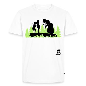 Hansel and Gretel in the Witch Forest - Men's Premium Organic T-Shirt - white - Front - Nico (187cm)