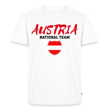 Équipe nationale d'Autriche - T-shirt Premium bio Homme - blanc - Devant - Nico (187cm)