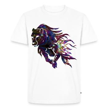 Résumé Guépard Galaxy - T-shirt Premium bio Homme - blanc - Devant - Nico (187cm)