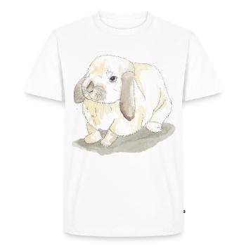 Lapins - T-shirt Premium bio Homme - blanc - Devant - Nico (187cm)