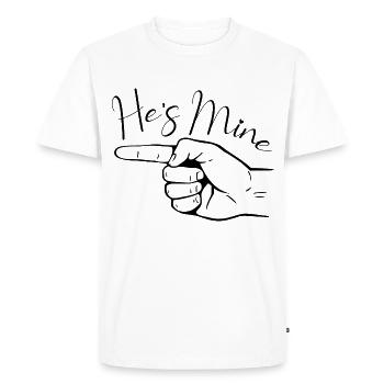 Saint Valentin ses couples siens - T-shirt Premium bio Homme - blanc - Devant - Nico (187cm)