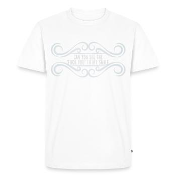 cadeau de chemise amusant amusant - T-shirt Premium bio Homme - blanc - Devant - Nico (187cm)