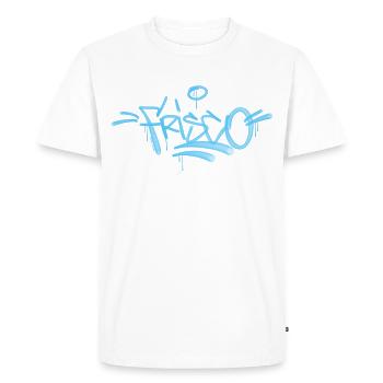 San FanciscoGraffiti Design - Men's Premium Organic T-Shirt - white - Front - Nico (187cm)
