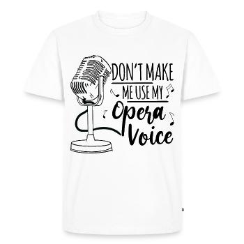 Chanteurs Chanteuse Chanteurs Chanteurs Vokalist Chant - T-shirt Premium bio Homme - blanc - Devant - Nico (187cm)