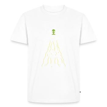 Vaisseau spatial extraterrestre - T-shirt Premium bio Homme - blanc - Devant - Nico (187cm)