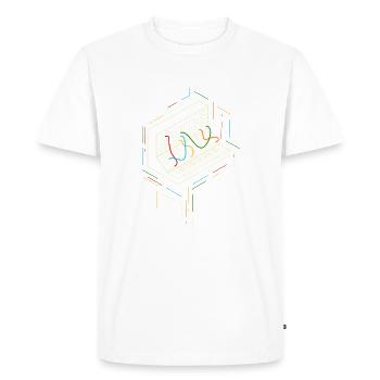 Musicien synthétiseur - T-shirt Premium bio Homme - blanc - Devant - Nico (187cm)
