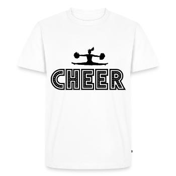 pom-pom girl - T-shirt Premium bio Homme - blanc - Devant - Nico (187cm)