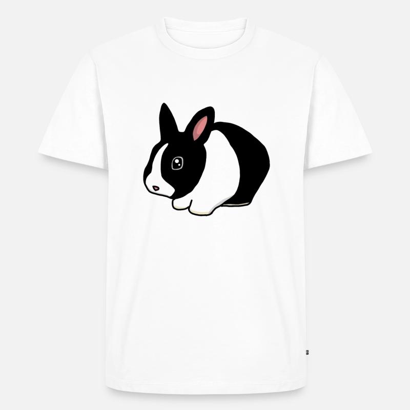 Lapins nains, mignons - T-shirt Premium bio Homme - blanc