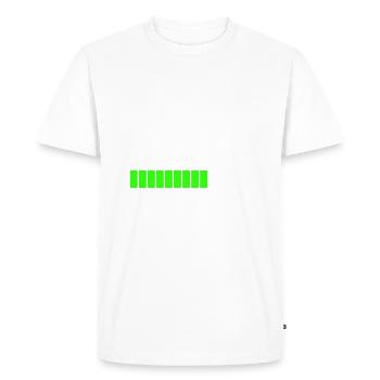 PAPA EN COURS - FUTUR PAPA - T-shirt Premium bio Homme - blanc - Devant - Nico (187cm)