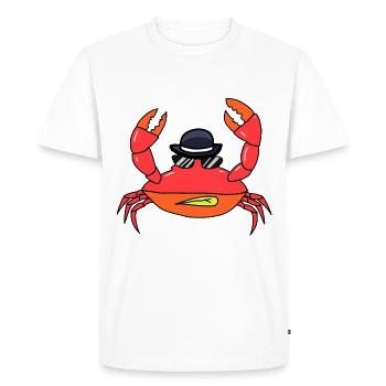 Crustaceans Sunglasses Hat Crab Sea Creatures - Men's Premium Organic T-Shirt - white - Front - Nico (187cm)