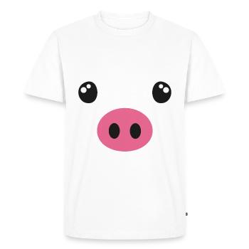 Pig costume - Men's Premium Organic T-Shirt - white - Front - Nico (187cm)