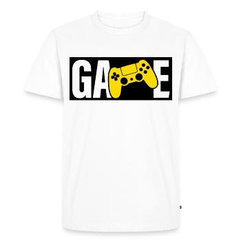 Game - T-shirt Premium bio Homme - blanc - Devant - Nico (187cm)