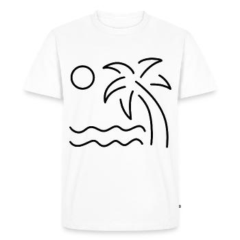 Travel Adventure Travel Freedom - Men's Premium Organic T-Shirt - white - Front - Nico (187cm)
